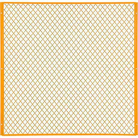GLOBAL INDUSTRIAL Machinery Wire Fence Partition Panel, 5'W, Yellow 184904